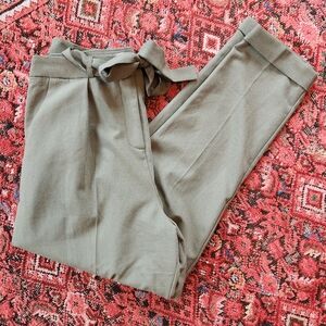 ASOS high waisted green pants